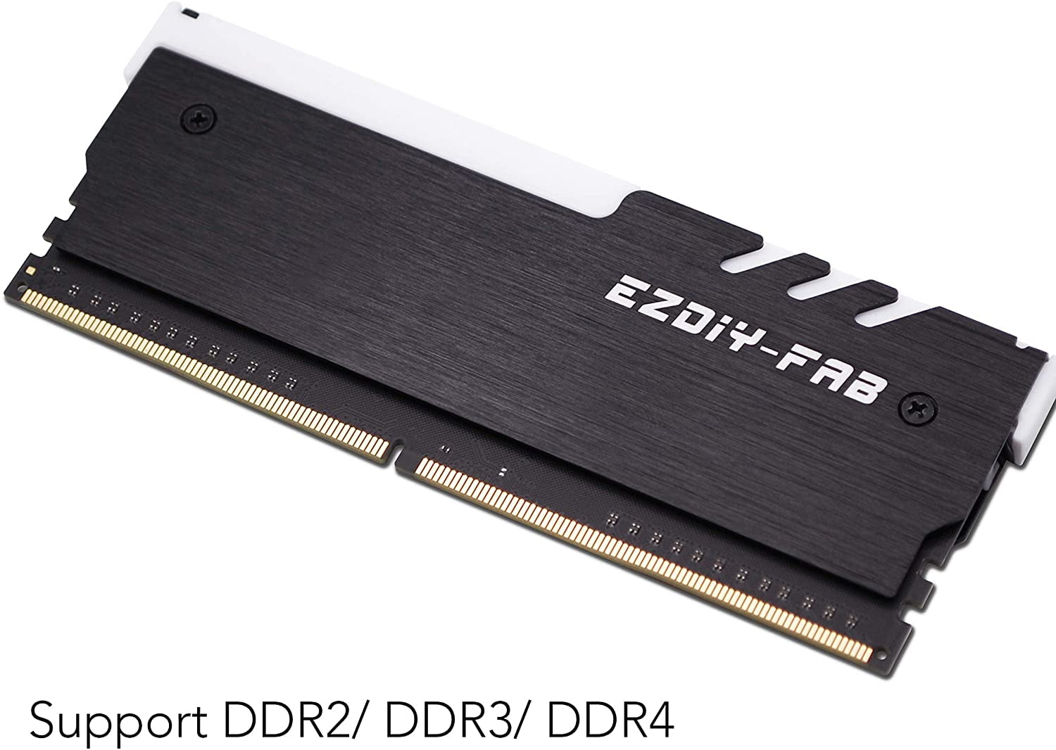 EZDIYFAB ARGB DDR Heatsink Memory RAM Cooler with RF Remote for DIY PC