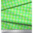 thumbnail image 2 of Soimoi polyester Crepe Fabric Dot,Circle & Honeycomb Design Geometric Printed Craft Fabric by the Yard 52 Inch Wide, 2 of 3
