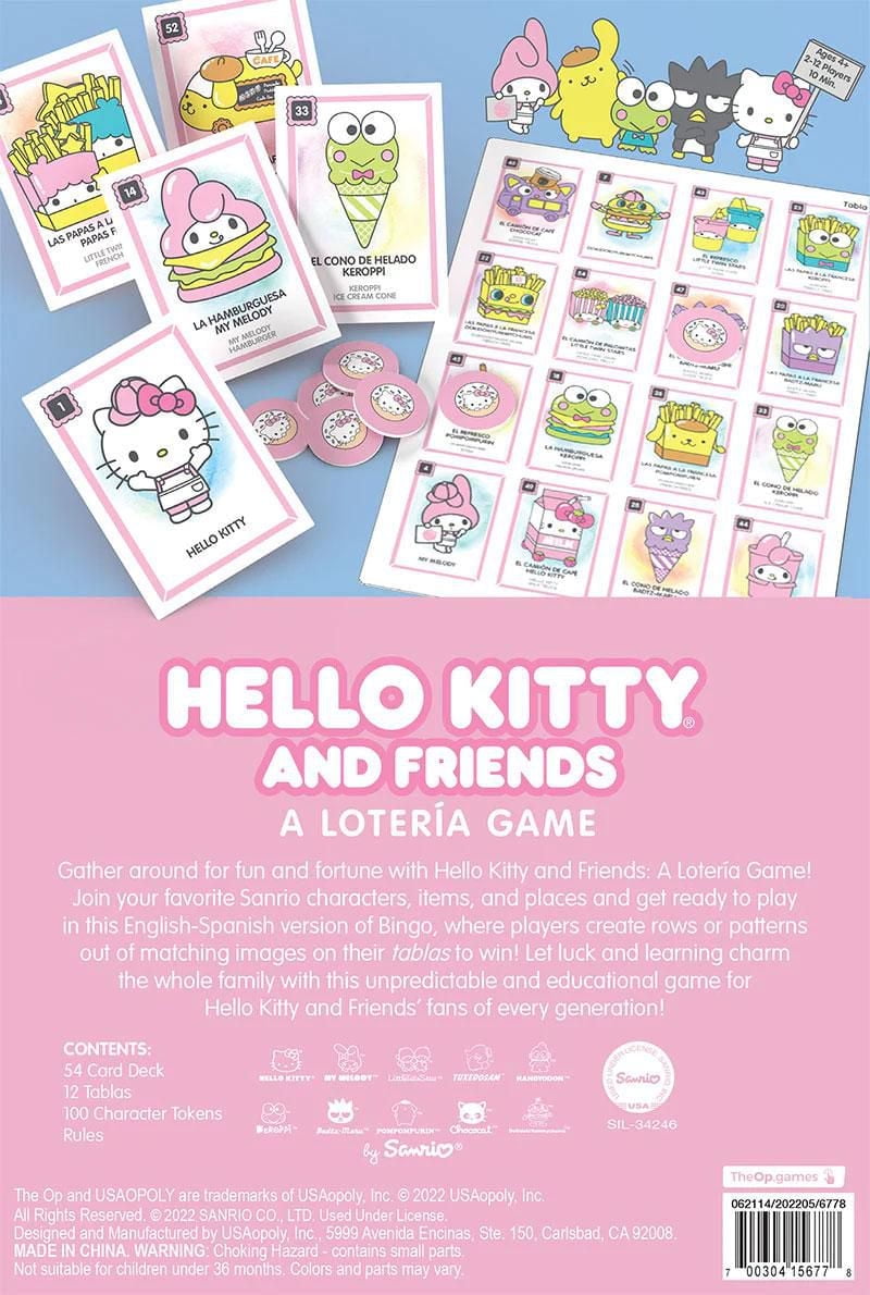 USAopoly "Hello Kitty and Friends" Loteria Jeu De Bingo
