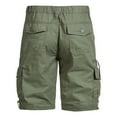 thumbnail image 4 of Mens Shorts Plus Size Printing Camouflage Cargo Shorts Low Rise Casual Loose Biker Shorts Lightweight Fashion Regular Fit Daily Multi-Pockets Comfy Shorts(Army Green,XL), 4 of 5
