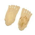 thumbnail image 2 of Unique Bargains 3 Pairs Invisible Five Fingers Socks Soft Fashion No Show Socks  Sexy Breathable for Women Beige, 2 of 7