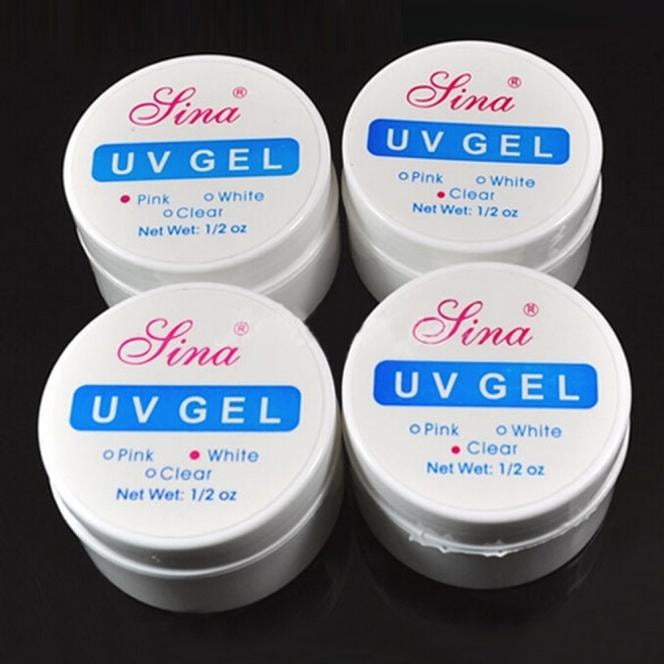 WUXICHEN 4PCS Clear UV Gel Builder Nail Art Polish Glue Manicure Tips ...