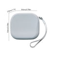 thumbnail image 3 of Silicone Mini Makeup Bag,Waterproof Lightweight Zippered Cute Purse with Wrist Strap for Bathroom Daily Use Travel,Gray, 3 of 6