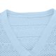thumbnail image 3 of Suéter de mujer, abrigo, manga larga, cuello, color sólido, punto, cárdigan, chaqueta, blusa para mujer, 3 of 4