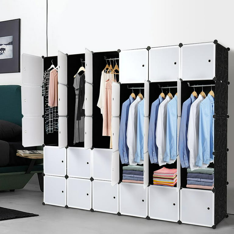 12 Cube Plastic Wardrobe Cupboard Closet Cabinet Organiser Storage