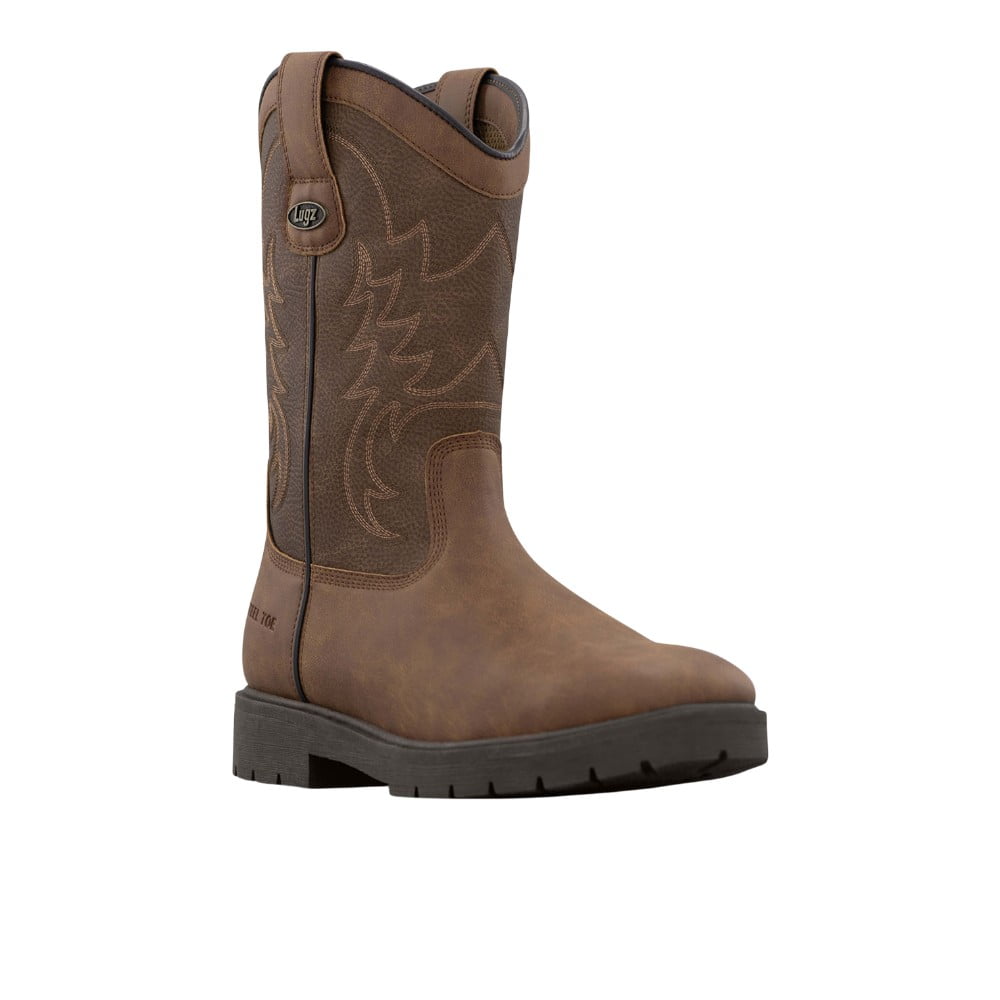 Lugz Work Men's Cowboss Pull On Western 8" Steel Toe Work Boot