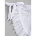 thumbnail image 5 of ZAFUL Women Leisure Mesh Flounce Sarong Beach Sheer Skirt White M, 5 of 6