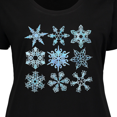 thumbnail image 4 of Inktastic Winter Snowflakes Women's Plus Size T-Shirt, 4 of 5