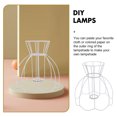 thumbnail image 4 of BRIGHTFUFU lampshade holder bracket Lamp Shade Frame Iron White 1Set, 4 of 8