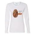 thumbnail image 2 of Wild Bobby, Basketball Fingerprint It's In My DNA, Sports, Women Graphic Long Sleeve Tee, White, X-Large, 2 of 5