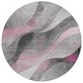 thumbnail image 2 of Addison Rugs Chantille Indoor/Outdoor Transitional Swirls Pink Washable Round Rug, 8' x 8', 2 of 6