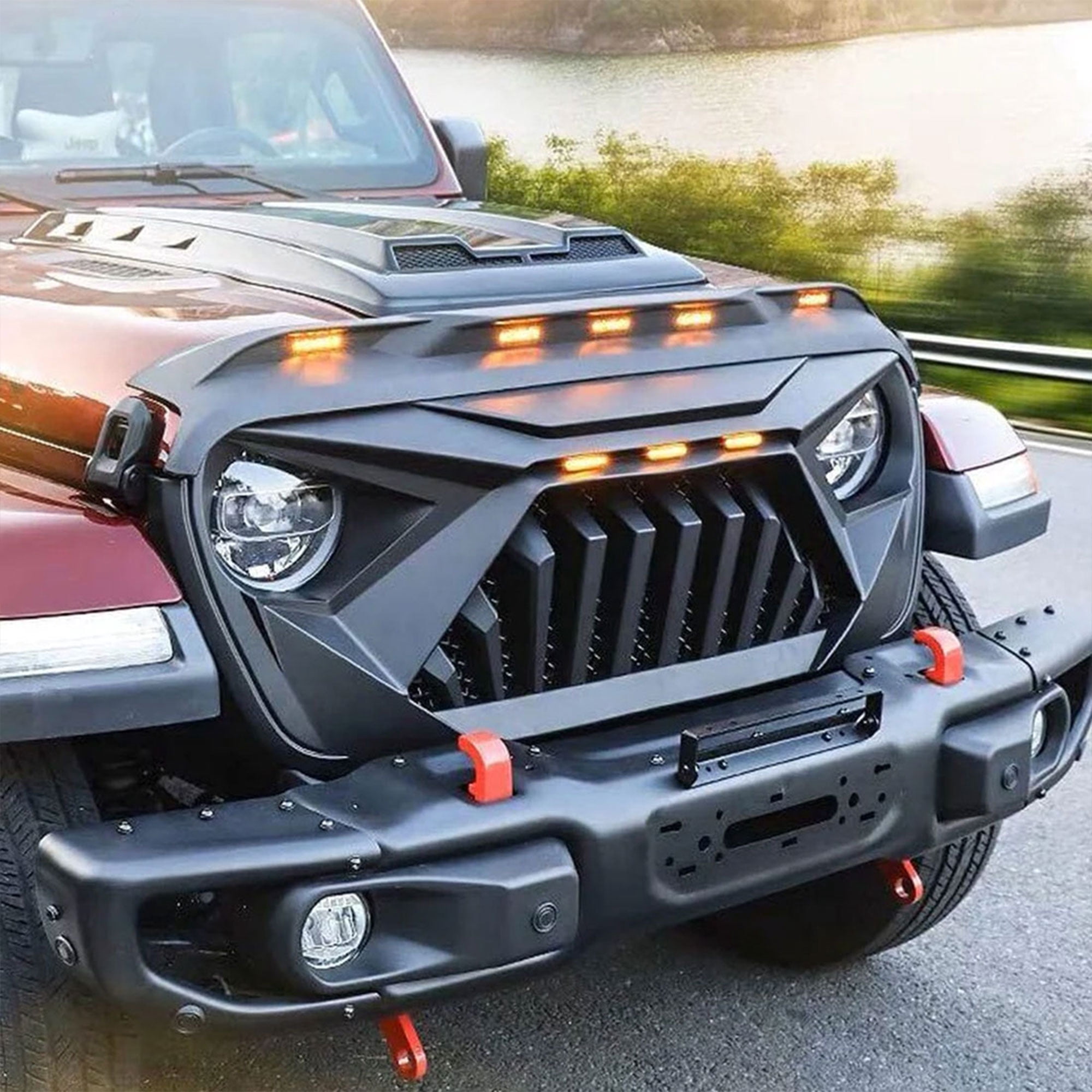 AMERICAN MODIFIED Front Hood for 18 to 23 Jeep Wrangler JL & Gladiator JT