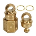 thumbnail image 1 of Quick Release Keychain Brass Detachable Pull Apart Key Rings Separate Chain Snap Lock Holder for Car House Keys, 1 of 5