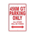 thumbnail image 1 of FERRARI 456M GT Parking Only All Others Will Be Towed Ridiculous Funny Novelty Garage Aluminum Sign 8"x12" Plate, 1 of 1