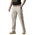 thumbnail image 4 of LEDUNTINO Men's Casual Cargo Pants, Workout Joggers, Relaxed Fit Stretch, Hiking Pants with Multi Pockets, Quick-Drying, 4 of 7