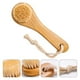 thumbnail image 2 of Cepillo de baño, cepillo de ducha, cepillo corporal, cepillo exfoliante para piel seca y húmeda con mango de madera para exfoliar la piel y estimular el cuerpo, 2 of 8