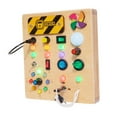 thumbnail image 4 of kusrkot Lights Switch Busy Board Montessori Toy Indoor Play Game Learning Skill Toy for, 4 of 9