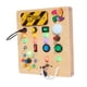 thumbnail image 4 of Tablero ocupado Montessori, tablero sensorial de actividad para niños, juguetes sensoriales, panel de control de madera, juguete de aprendizaje de, 4 of 9