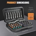 thumbnail image 2 of 42 in 1 Magnetic Screwdriver, 42 in 1 DIY Screwdriver Set, Ratchet Handle Detachable Versatile Toolkit, Multi Bit Ratcheting Screwdriver Set with Storage Case Repair Tool Kit (Black), 2 of 8