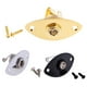 thumbnail image 5 of 2 Piezas de Guitarra Eléctrica , Chaqueta de Bajo, licencia , En de Salida con Tornillos, Piezas de Repuesto, Plateado + Dorado, 1 shamjiam Placa de enchufe de chaqueta de guitarra, 5 of 9
