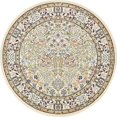 thumbnail image 1 of Unique Loom Narenj Textured Hunting Design Rug 10' x 10' Round Ivory/Tan, 1 of 2
