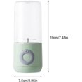 thumbnail image 5 of Portable Fruit Blender,500ml 6 Blades Juicer USB,BPA Free Green, 5 of 5