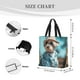 thumbnail image 3 of Fotbe Stylish Dog in Denim Outfit Bolsa Tote con Estampado para Mujer, Bolsos con Cremallera, Bolsa de Hombro Casual de Gran Capacidad con Bolsillos Internos, 3 of 7