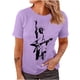 thumbnail image 1 of Camiseta de manga corta suelta con cuello redondo y estampado informal a la moda para mujer Fridja  hjk4713, 1 of 4
