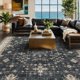 thumbnail image 1 of Alfombra Hazo Haus Black Farmhouse, lavable, 240 x 300 cm, 1 of 9