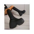 thumbnail image 3 of Women's Gothic Style Personality Elasticity Thick Platform High Waterproof Knee-length Boots, Autumn And Winter New Style, Ideal Gift, Thick Bottom, H, 3 of 5