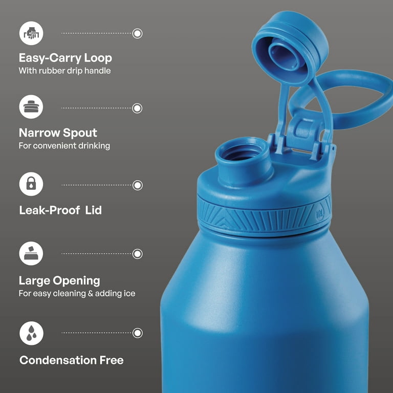 PN L300ml×4 TAL Stainless Steel Ranger Water Bottle 64oz Blue Durable