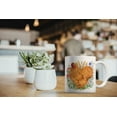 thumbnail image 6 of WIRESTER 11oz 325ml Ceramic Tea Cup Coffee Mug With Handgrip For Gift, Birthday, Anniversary, Christmas - Cochin Chicken Wild Flowers, 6 of 7