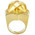 thumbnail image 4 of Gold Brass Ring with AAA Grade CZ in Citrine Yellow for Women Style 1W030, 4 of 5