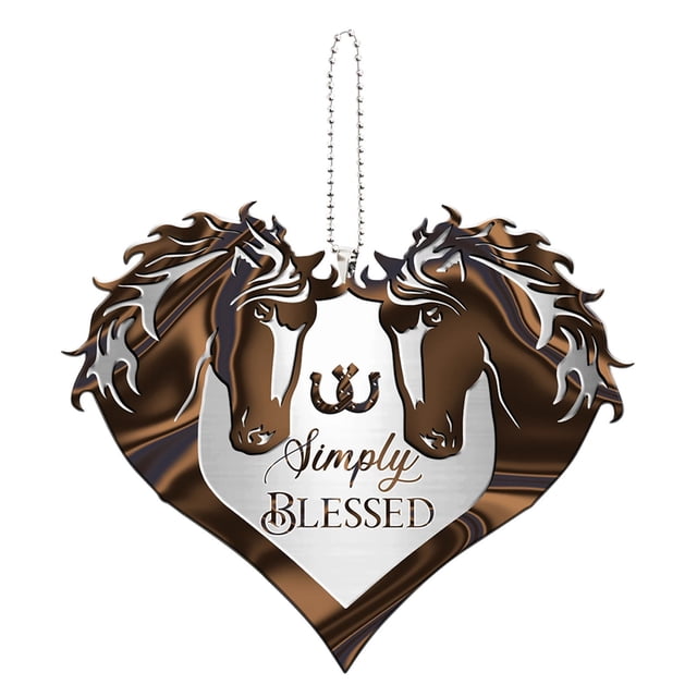 Xihbxyly Colgante de San Valentín, Decoración Acrílica Romántica, Impresión a Doble Cara, Exquisito Regalo Navideño, Perfecto para Sala de Estar, Dormitorio y Coche, Tamaño 10 X 6,5 Cm.