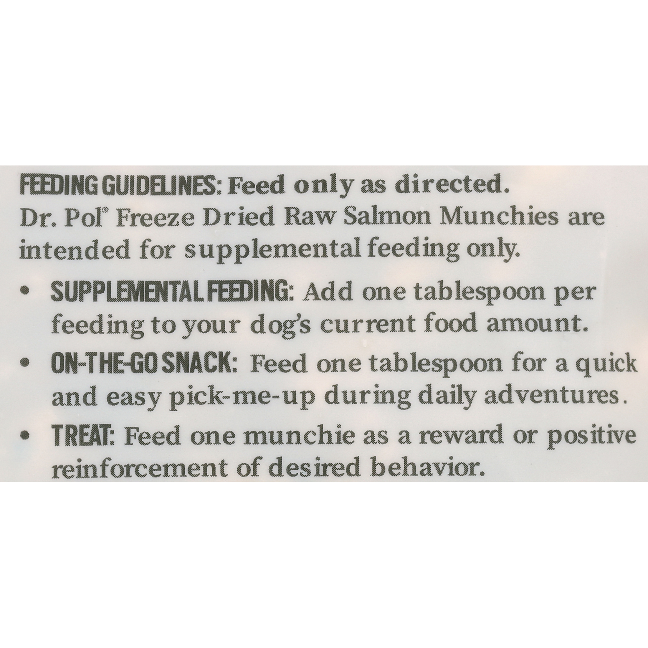 Dr. Pol Freeze Dried Munchies Salmon Dog Treat and Meal Topper 8 Ounces