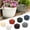 Beige, variant on Minzimin Wall Railing Hanging Planters Plastic Pots Indoor Outdoor Half Round Holders Fence Balcony Rails Display Herb Gardens Flowers