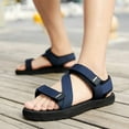 thumbnail image 2 of GEZHEN Men's Close-Toe Comfy Sandals Casual Beach Sandals Slipper Garden Outdoor Sports Driving Summer Lightweight and Breathable Fashion Minimalist, 2 of 6