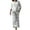 White, variant on Womens 2 Piece Outfits Dressy Casual Long Sleeve Collared Shirt and Wide Leg Trouser Pant Loose Sets with Prints (XL, White)