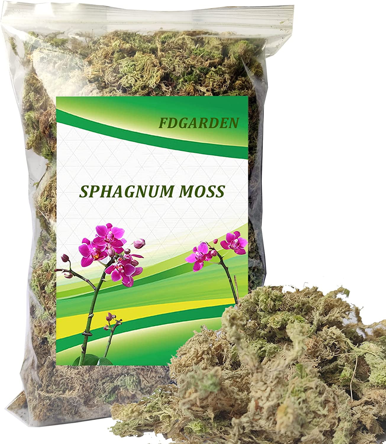 Sphagnum Moss 5 oz Dried Forest Moss for Orchid Moss Potting Mix, Natural Plant Moss for