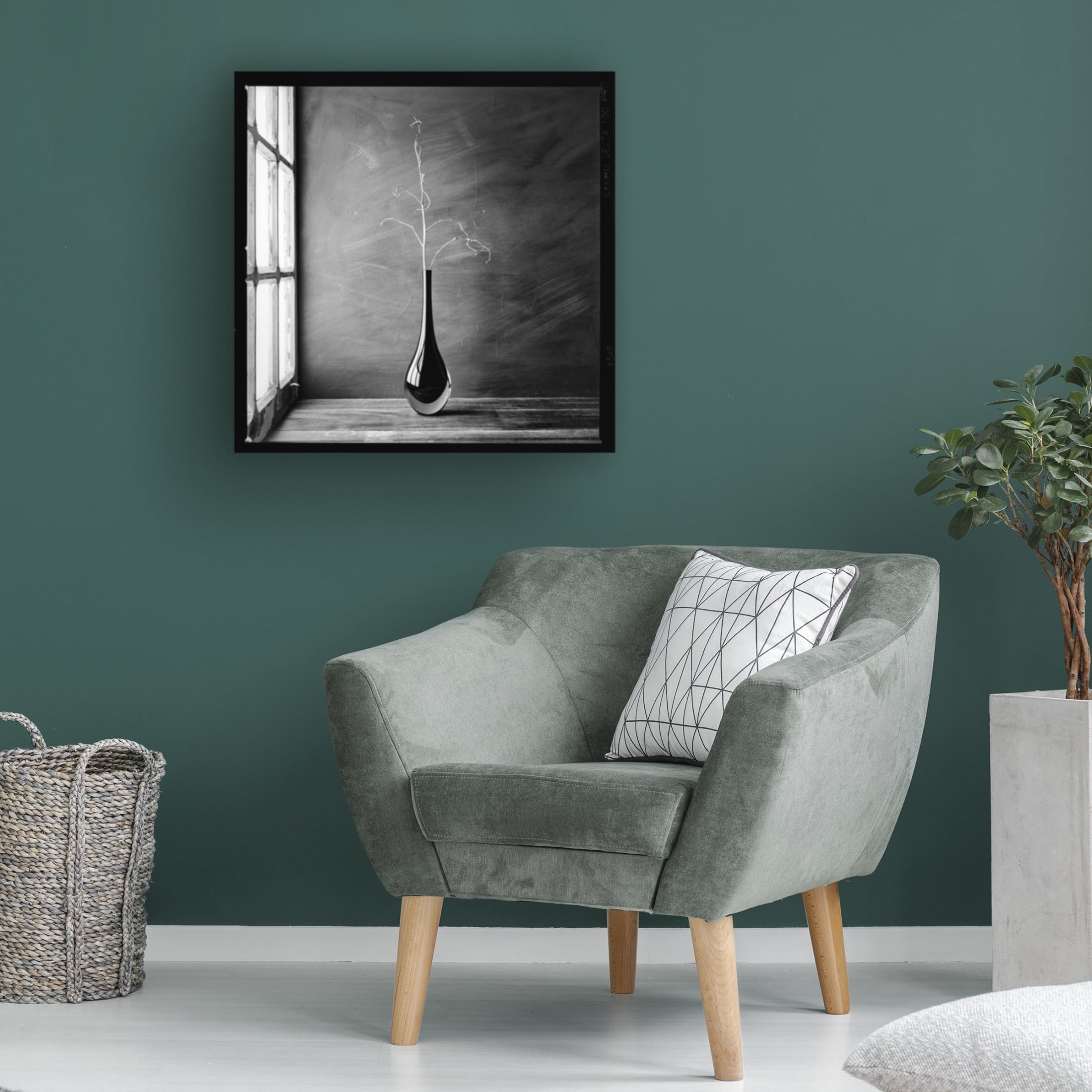Canvas Wall Art - Luiz Laercio 'Hard Days' Wall Art for Living Room, Bedroom, or Office Décor by Trademark Fine Art - 18 x 18 Inches