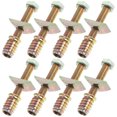 thumbnail image 5 of 8 Sets Bed Frame Spare Parts Bed Frame Threaded Pin Nut Kit for Bed Crib, 5 of 5
