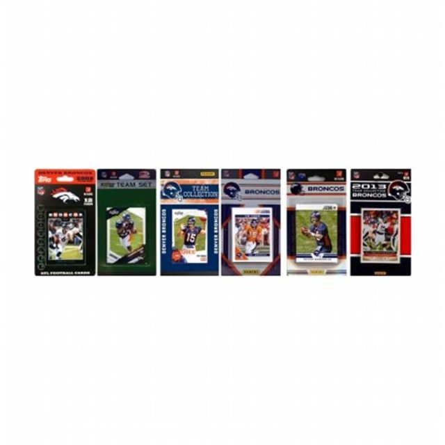 NFL Denver Broncos 6 Ensembles de Cartes à Collectionner sous Licence