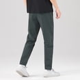 thumbnail image 6 of PuLe Men's Pants Mens High Waisted Pants Lounge Relaxed Fit Athletic Travel Hiking Pant Casual Fashion Hiking Lounge Solid Pant, 6 of 8