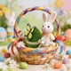 thumbnail image 4 of Huevos De Espuma 1 pieza de huevos de Pascua de espuma flocada verde para decorar la ventana del hogar y la fiesta. Rkxzt, 4 of 7