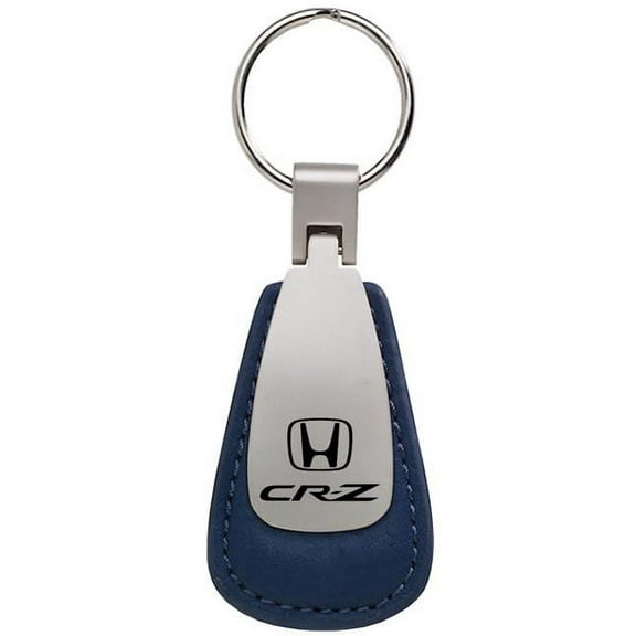 Honda CR-Z Leather Teardrop Key Chain (Blue)