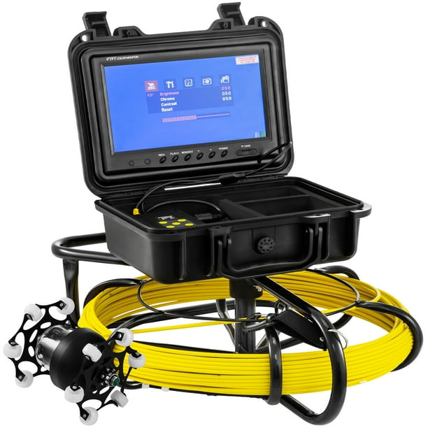 VEVOR Sewer Camera 100 ft Pipe Pipeline Inspection Camera 9 in Color