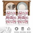 thumbnail image 5 of Pink Mother's Day Kitchen Towels Set of 3, Watercolor Flowers Modern Polka Dot Striped Absorbent Dish Towels for Kitchen, Microfiber Hand Towel, Quick Drying Tea Towel for Cleaning Dishcloths, 5 of 7