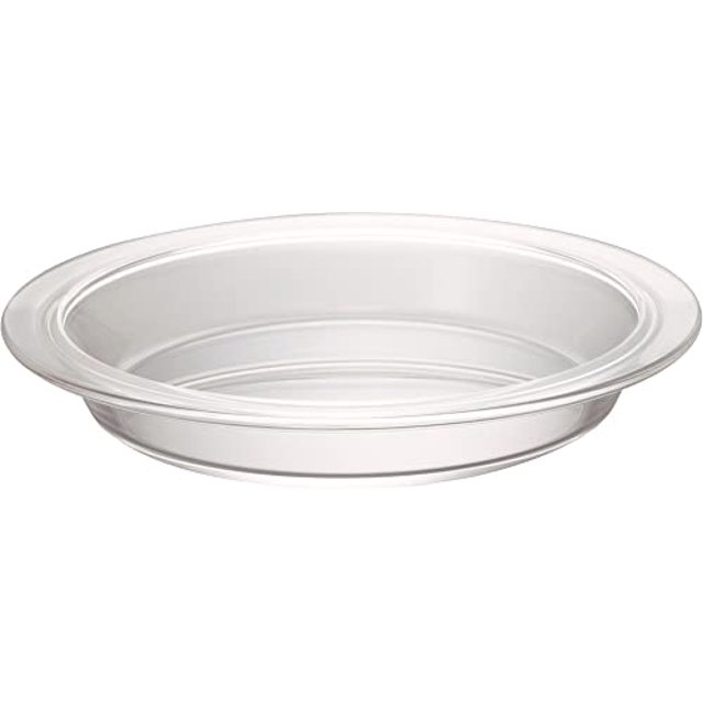 HARIO Fabriqué au Japon Plaque de Tarte en Verre Résistant à la Chaleur 400ml BUONO Cuisine HPZ-40-BK Clair