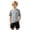 A-Grey23, variant on Bobifish Little Boys Athletic Tee Fun Contrast Trim Short Sleeve Crew Neck Relaxed Fit T-Shirt Casual Outing kids Novelty Tee Tops
