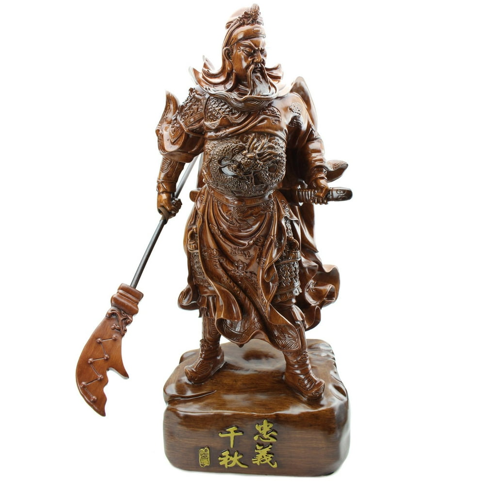 Feng Shui 18” Tall LARGE Chinese 关羽 Guan Yu/Guan Gong Warlord Statue